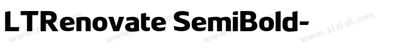 LTRenovate SemiBold字体转换